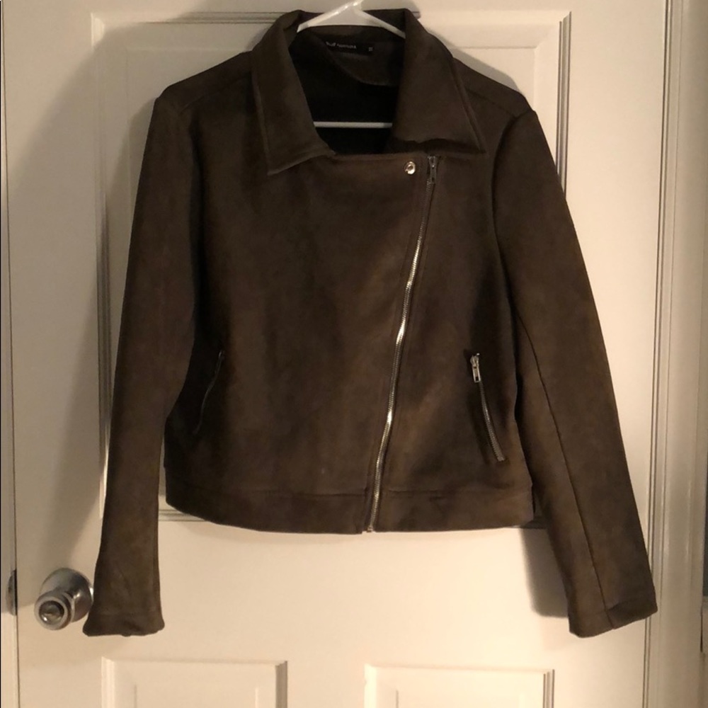 Suede Olive Green Jacket